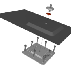 Double Stud XL - Black